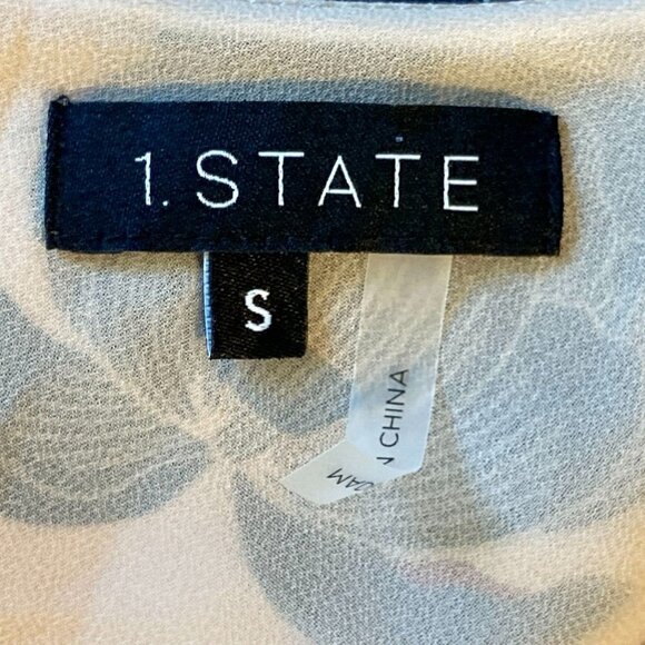 🔥 3/$15 🔥 1.State Asymmetrical Neck Camisole Tank Floral Slinky Coquette S - Picture 5 of 6